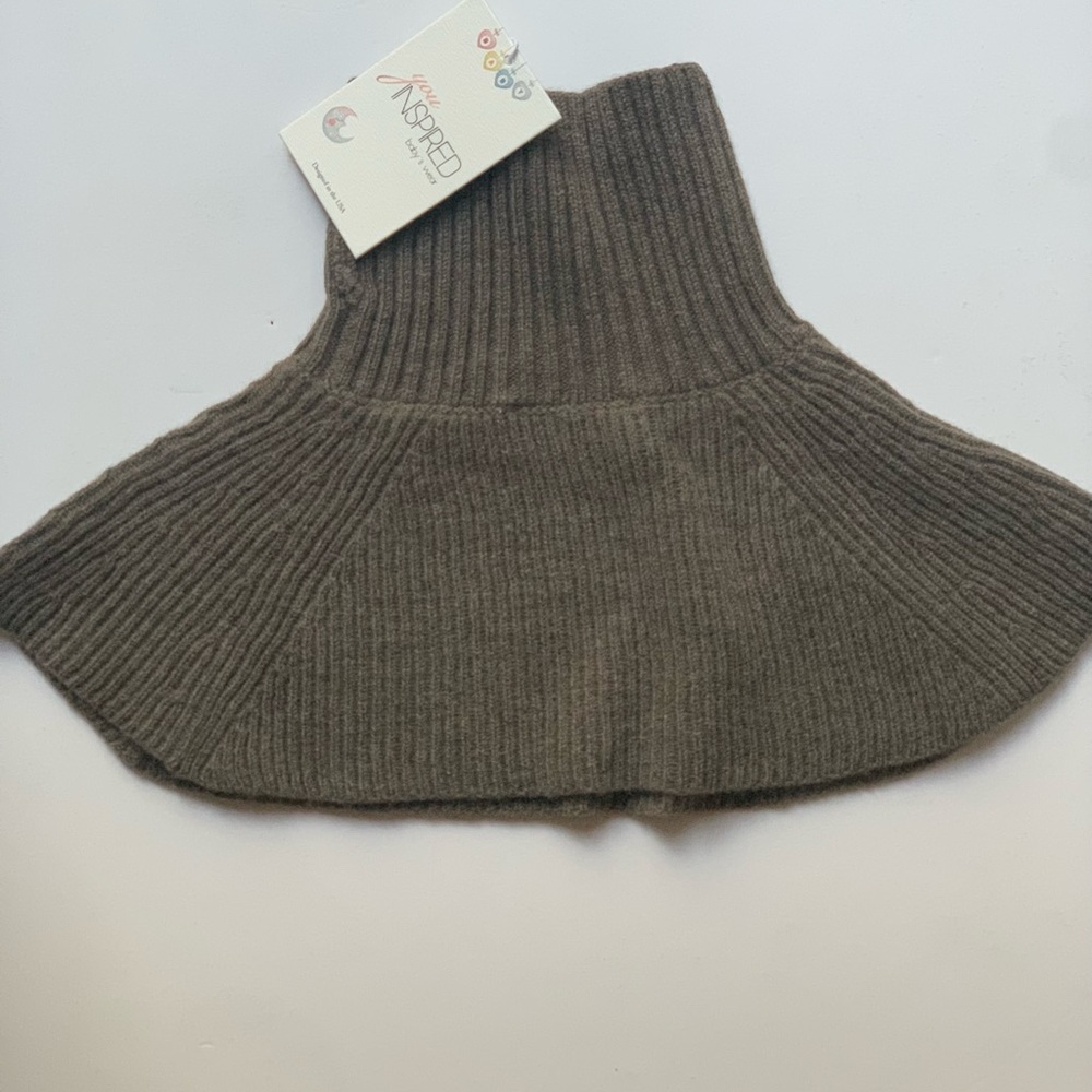 WARM ORGANIC MERINO wool collar scarf for baby boy toddlers Neck warmer size1-3y